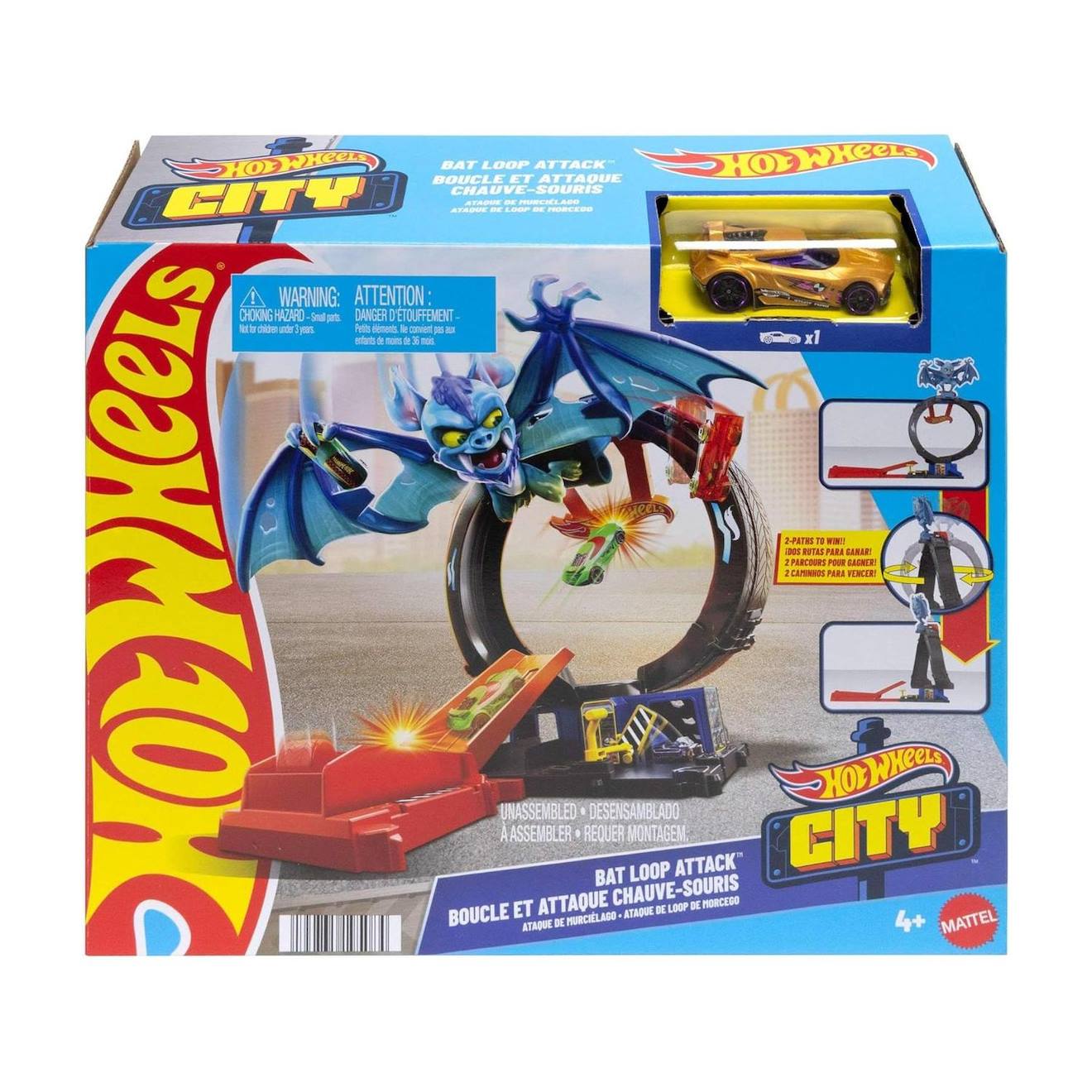 Hot Wheels let's race netflix - coffret circuit multicolore