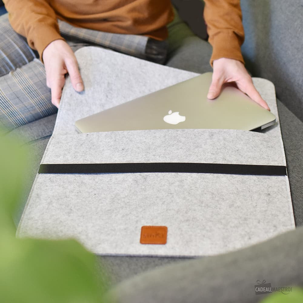 Housse d'Ordinateur 15 Pouces en Eco-feutre - Télétravail