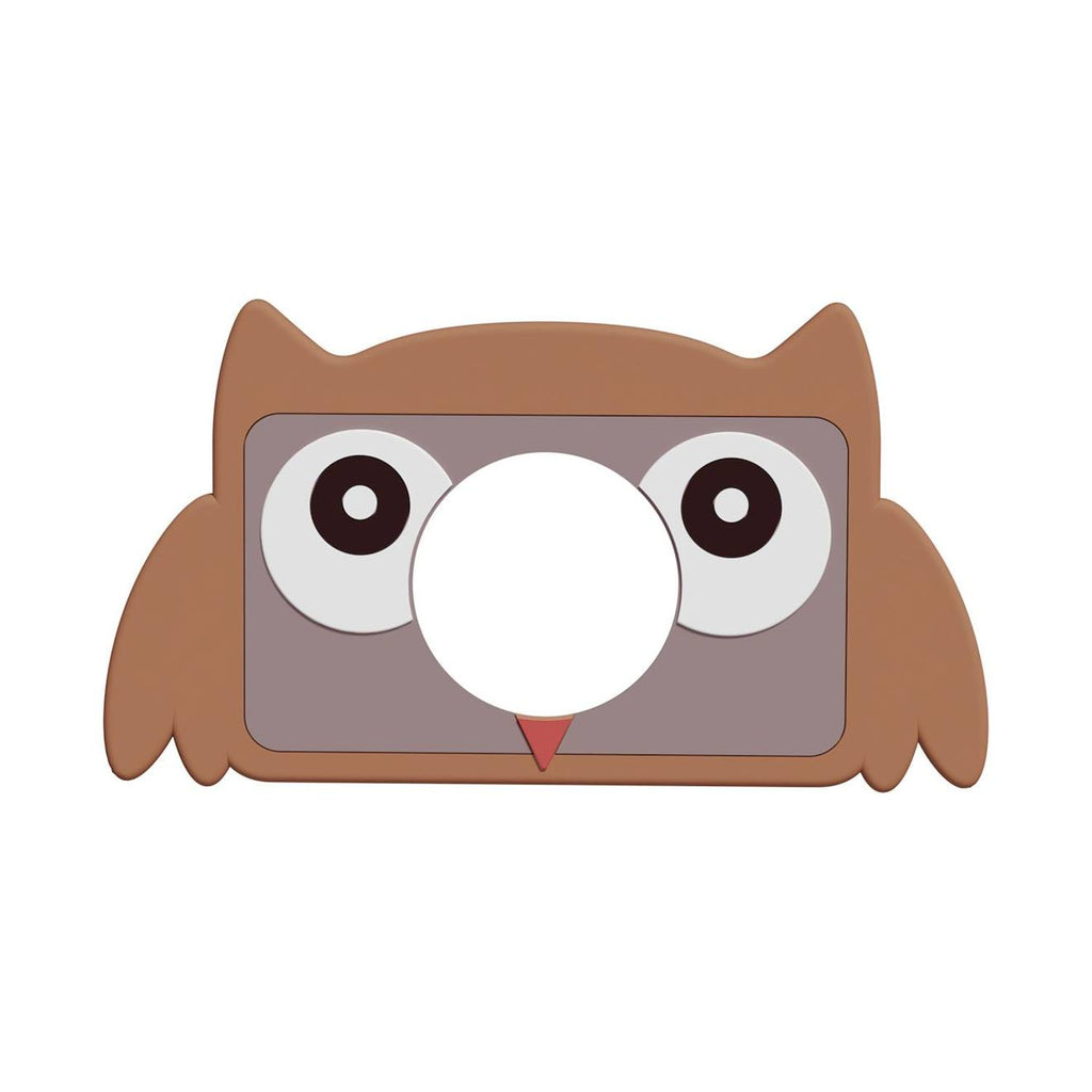 Housse en silicone hibou brun clair