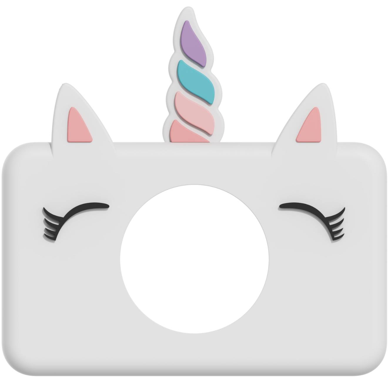 Housse en silicone licorne blanc