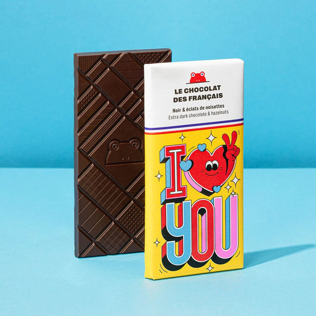 Tablette de chocolat I love you