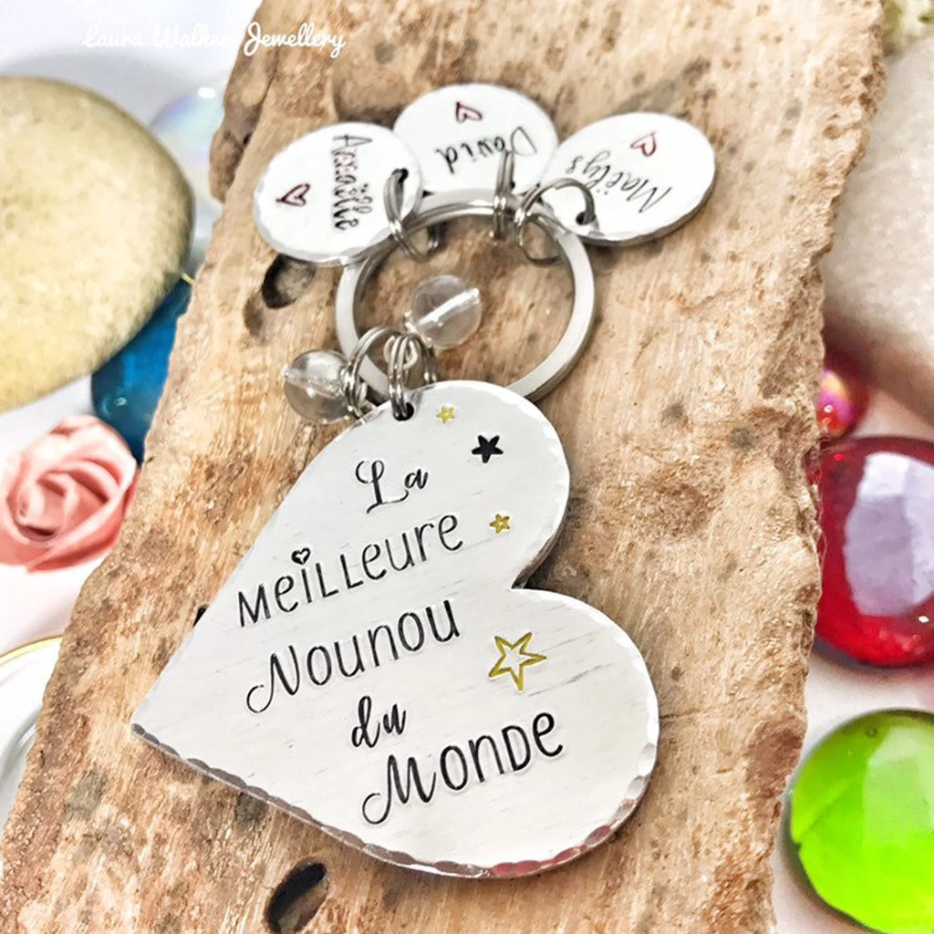 Porte-clé personnalisé Meilleure Nounou