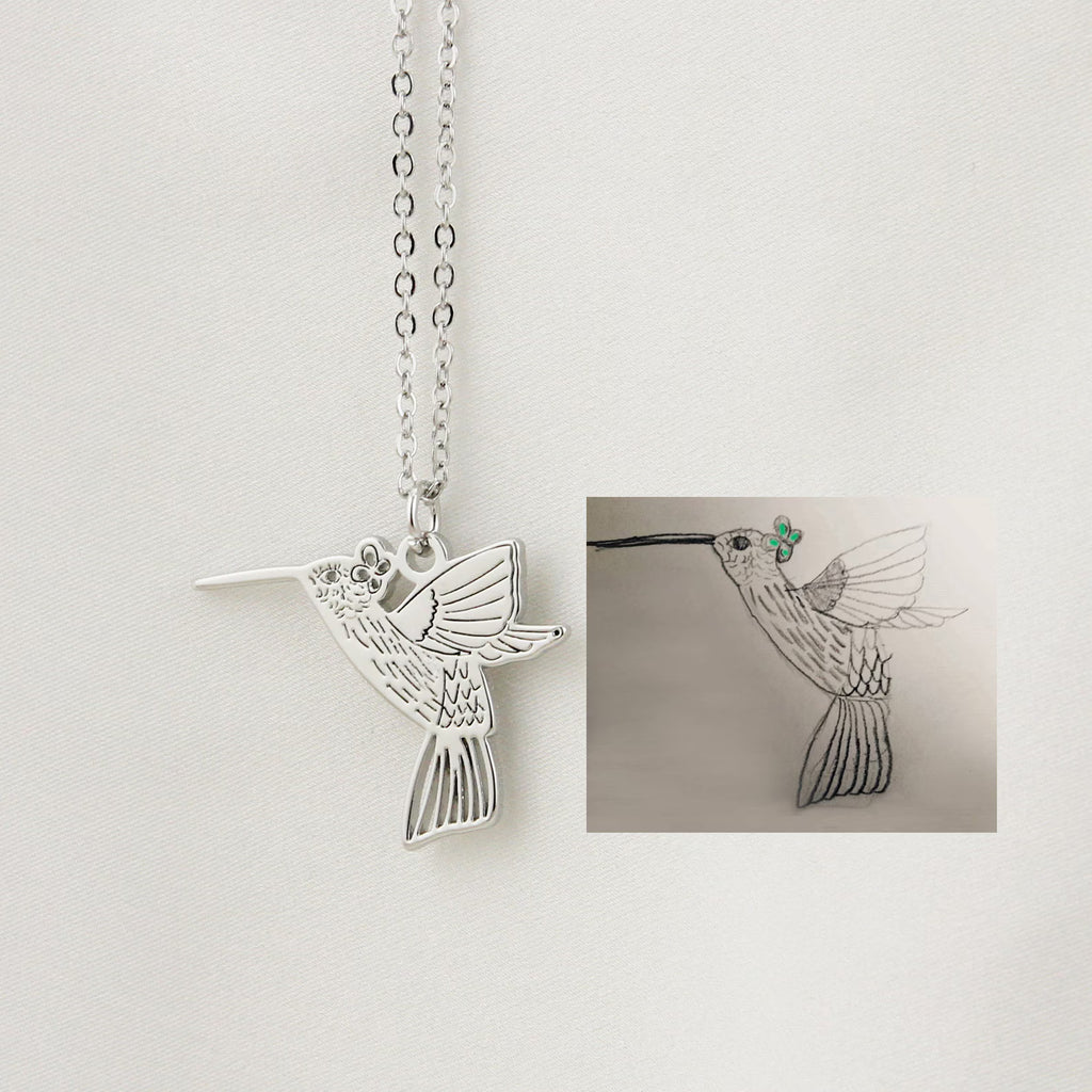 Collier personnalisé avec dessin d’enfant