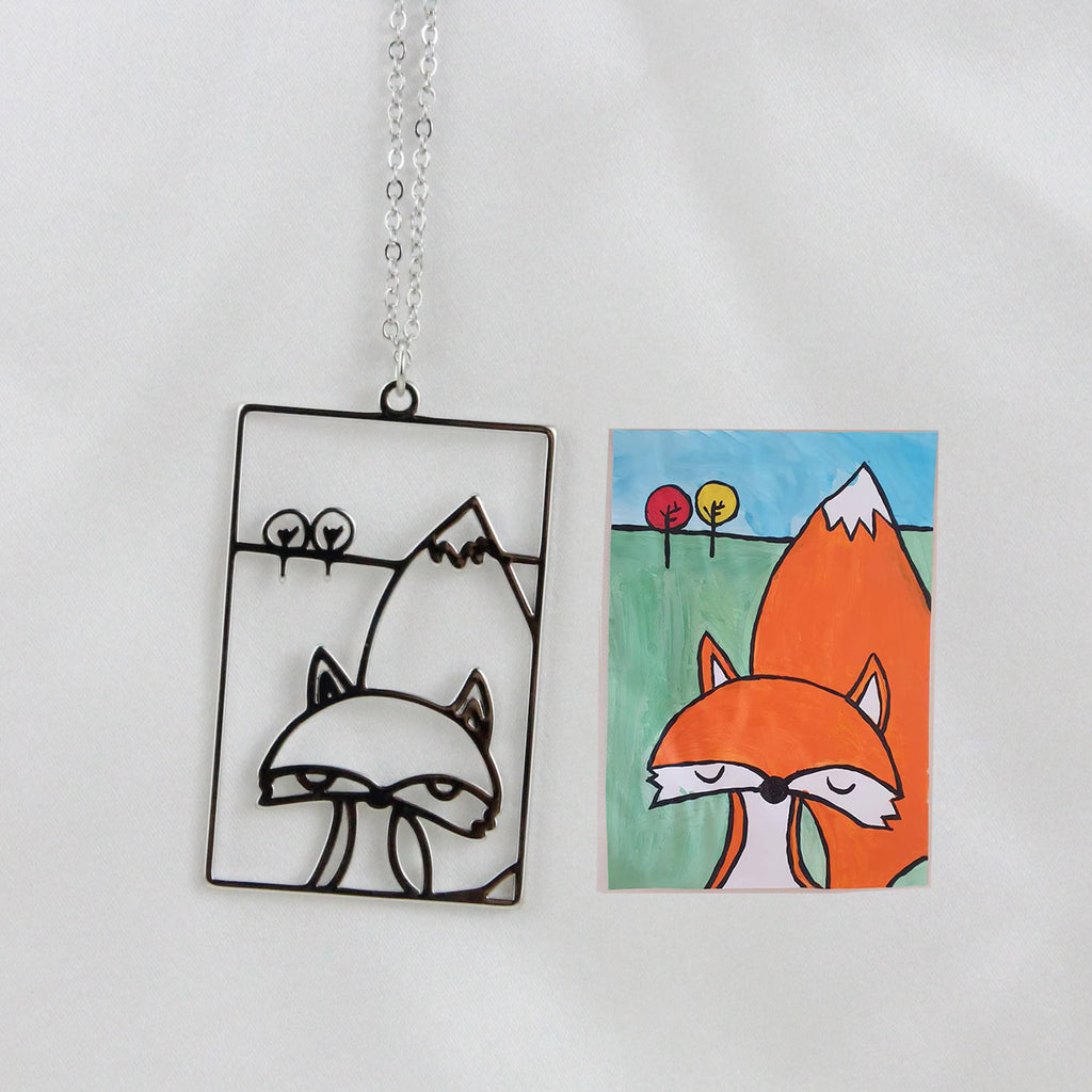 Collier personnalisé avec dessin d’enfant