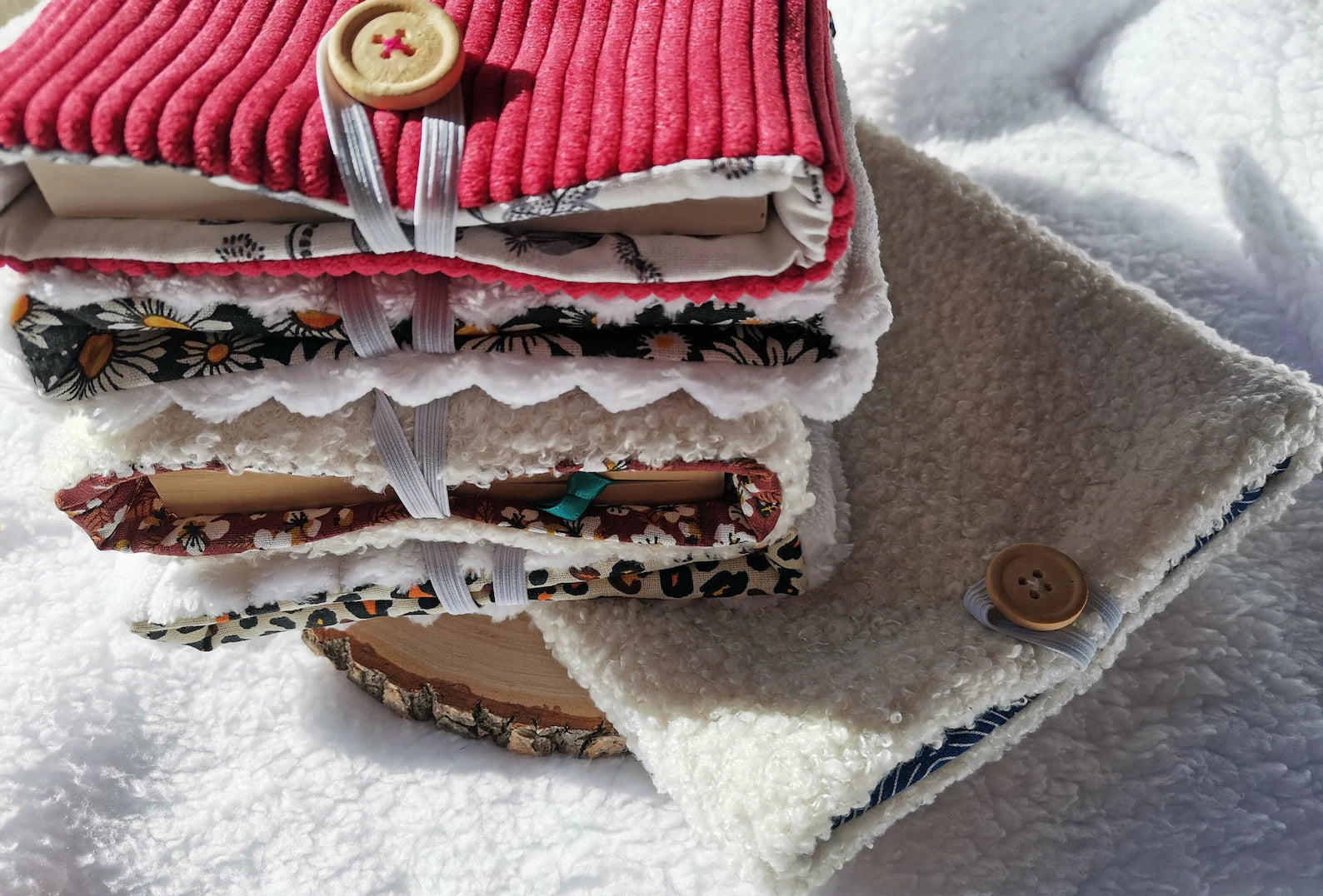 Pochette Livre Molletonnée - Le protège-livre douillet