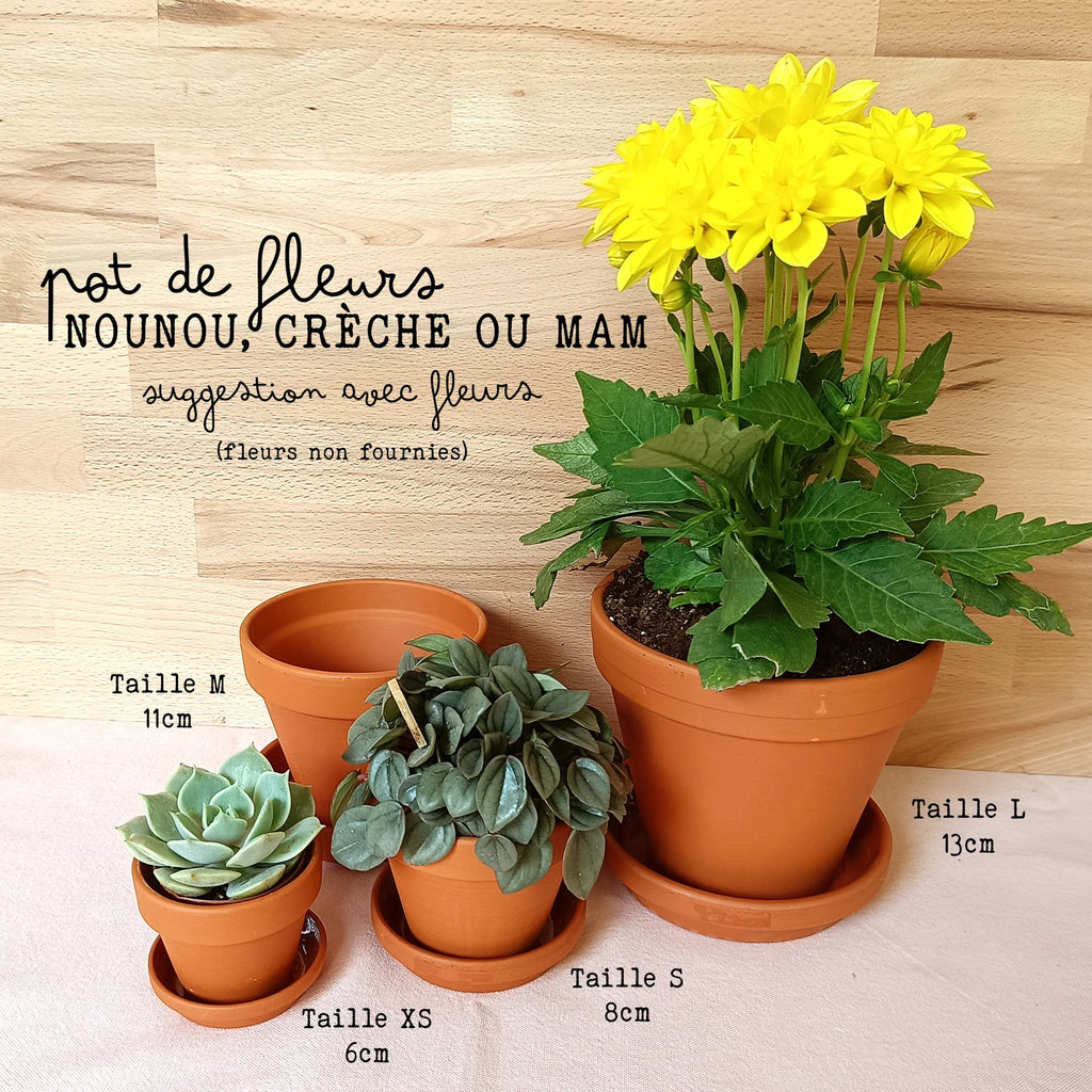 Pot de Fleurs Personnalisé – Cadeau Nounou / Crèche / MAM