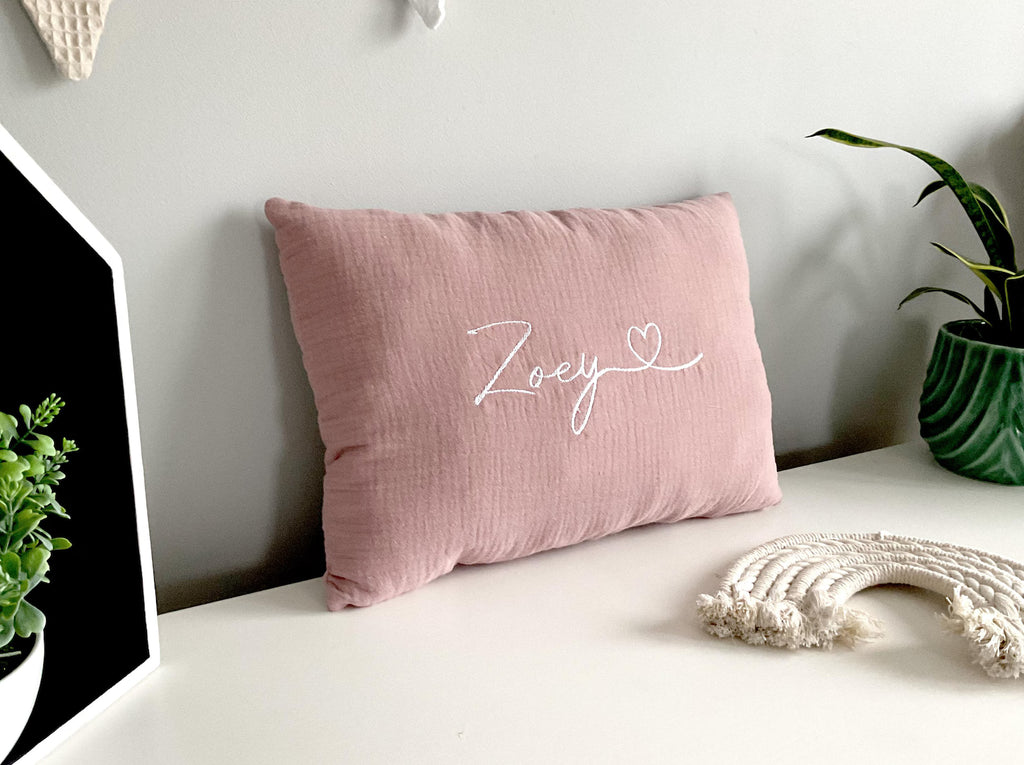 Coussin personnalisé en gaze de coton