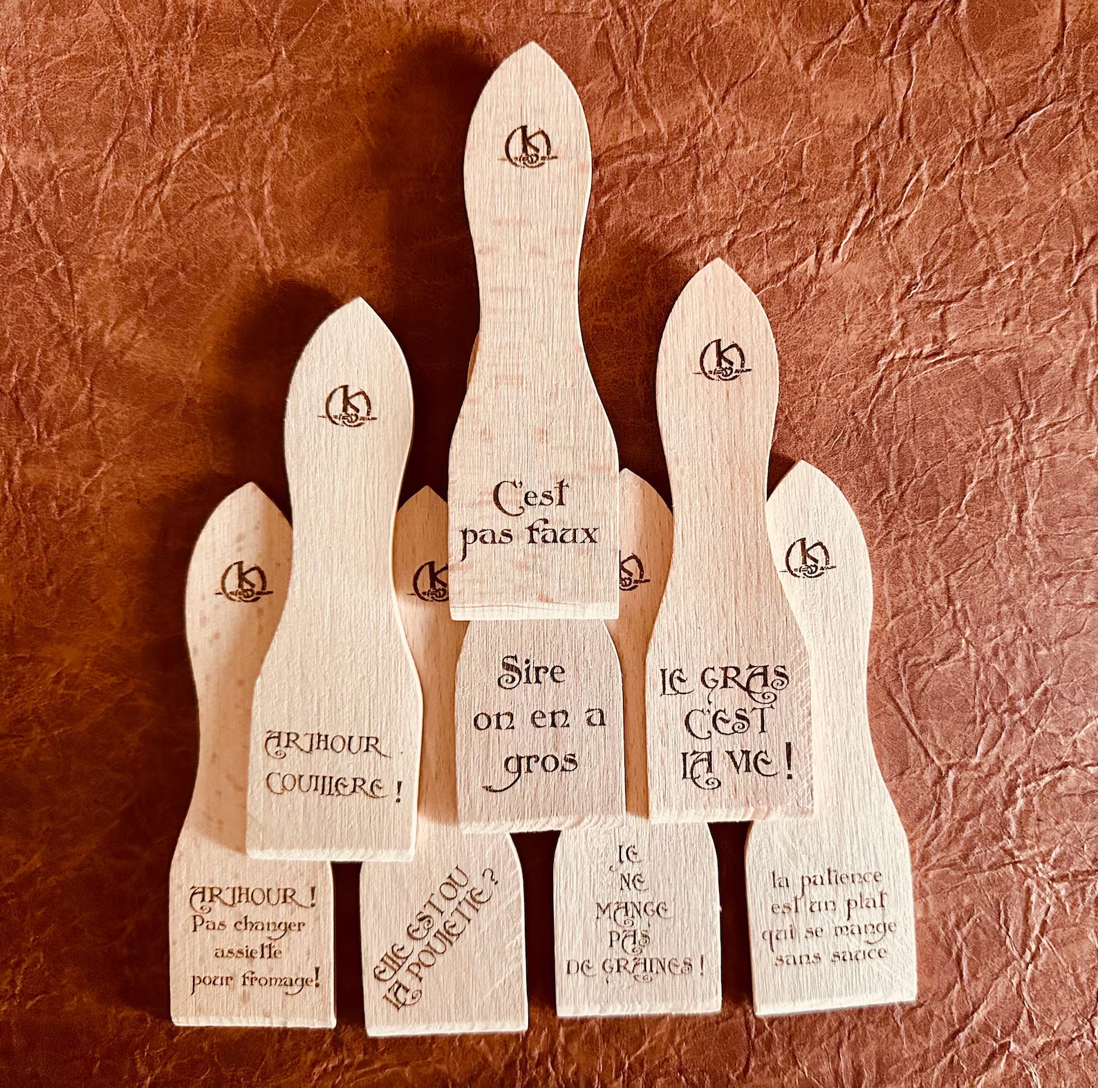 Spatule à raclette personnalisable Kaamelott