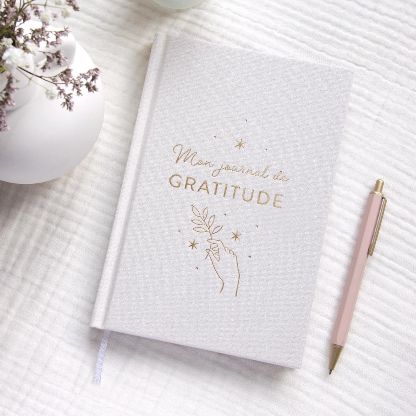 Journal de gratitude haut de gamme – le carnet qui fait du bien au moral