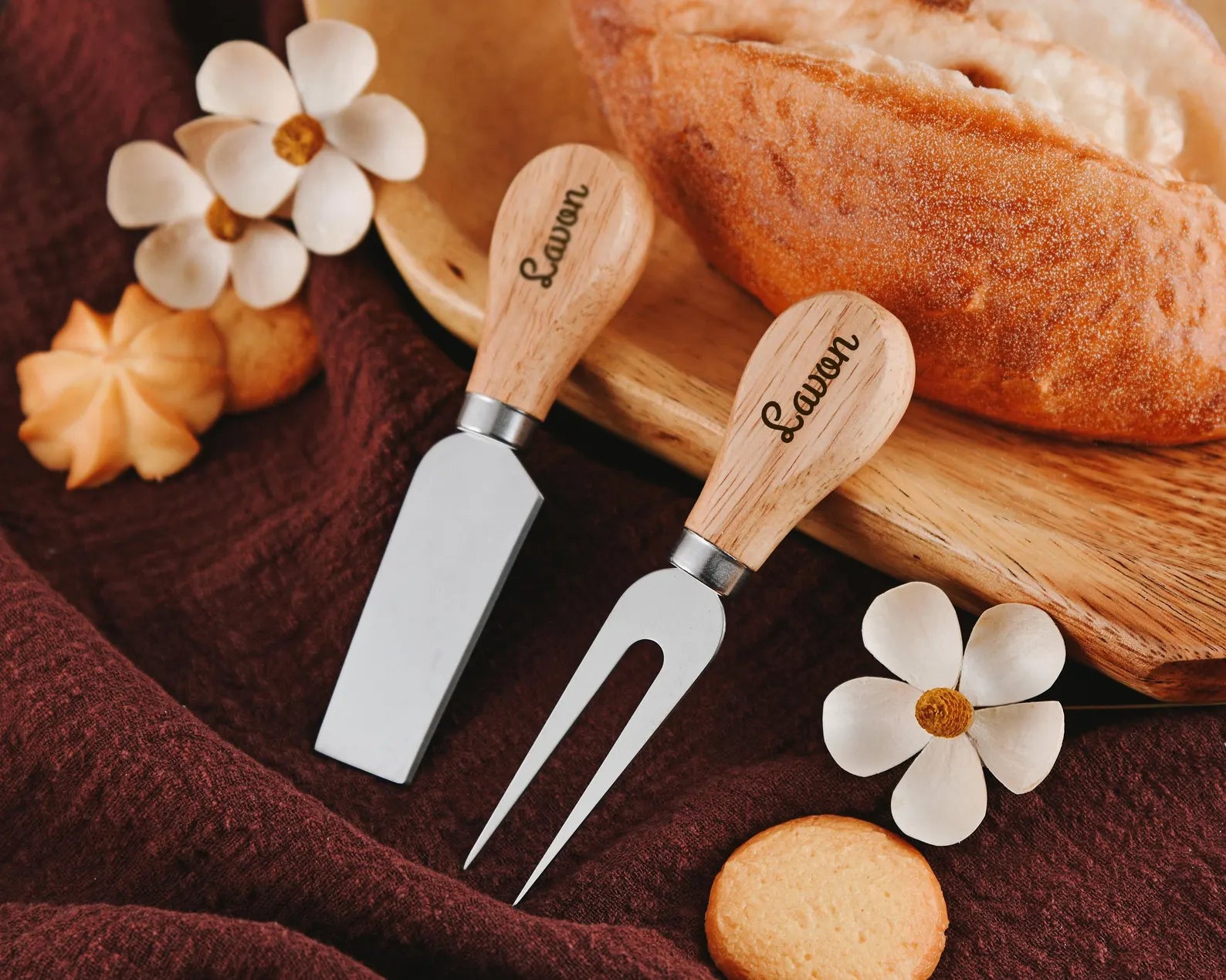 Coffret de couteaux à fromage personnalisés