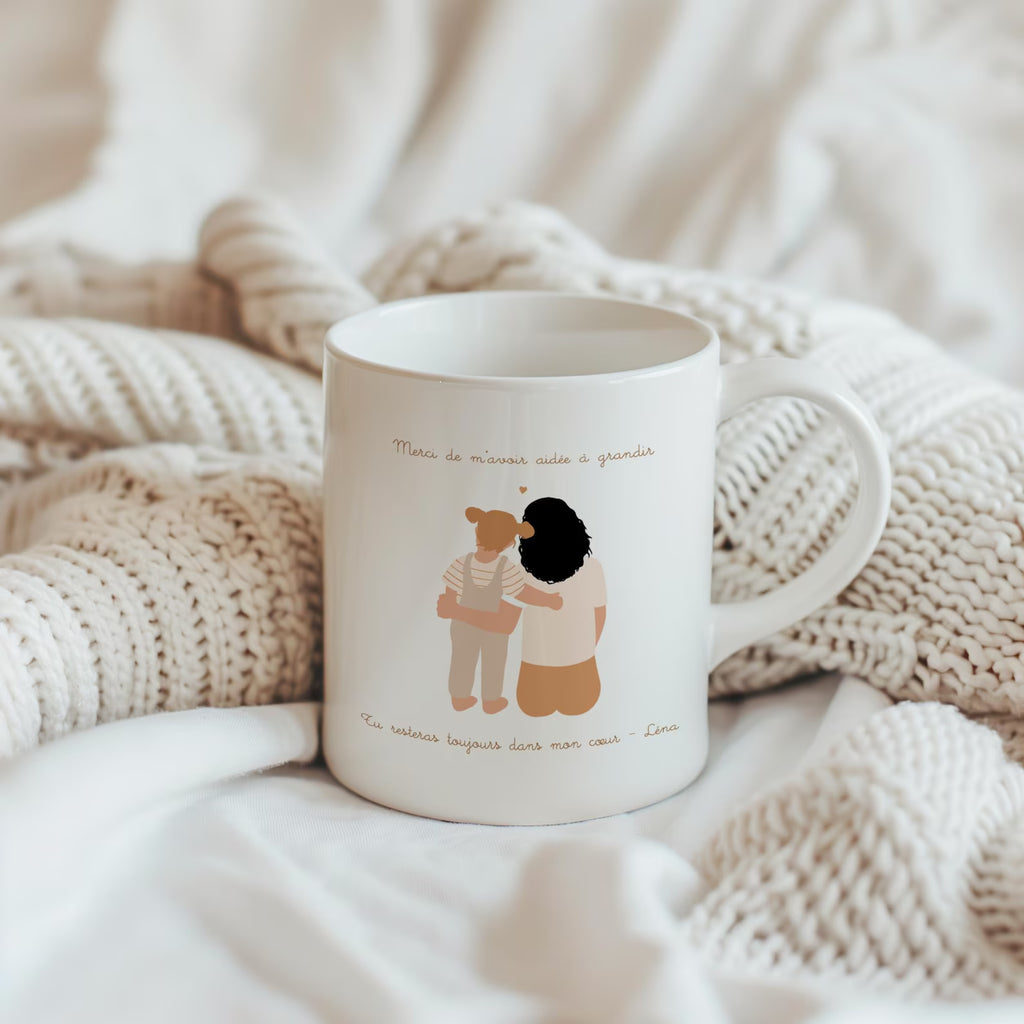 Mug Nounou personnalisé – Cadeau assistante maternelle