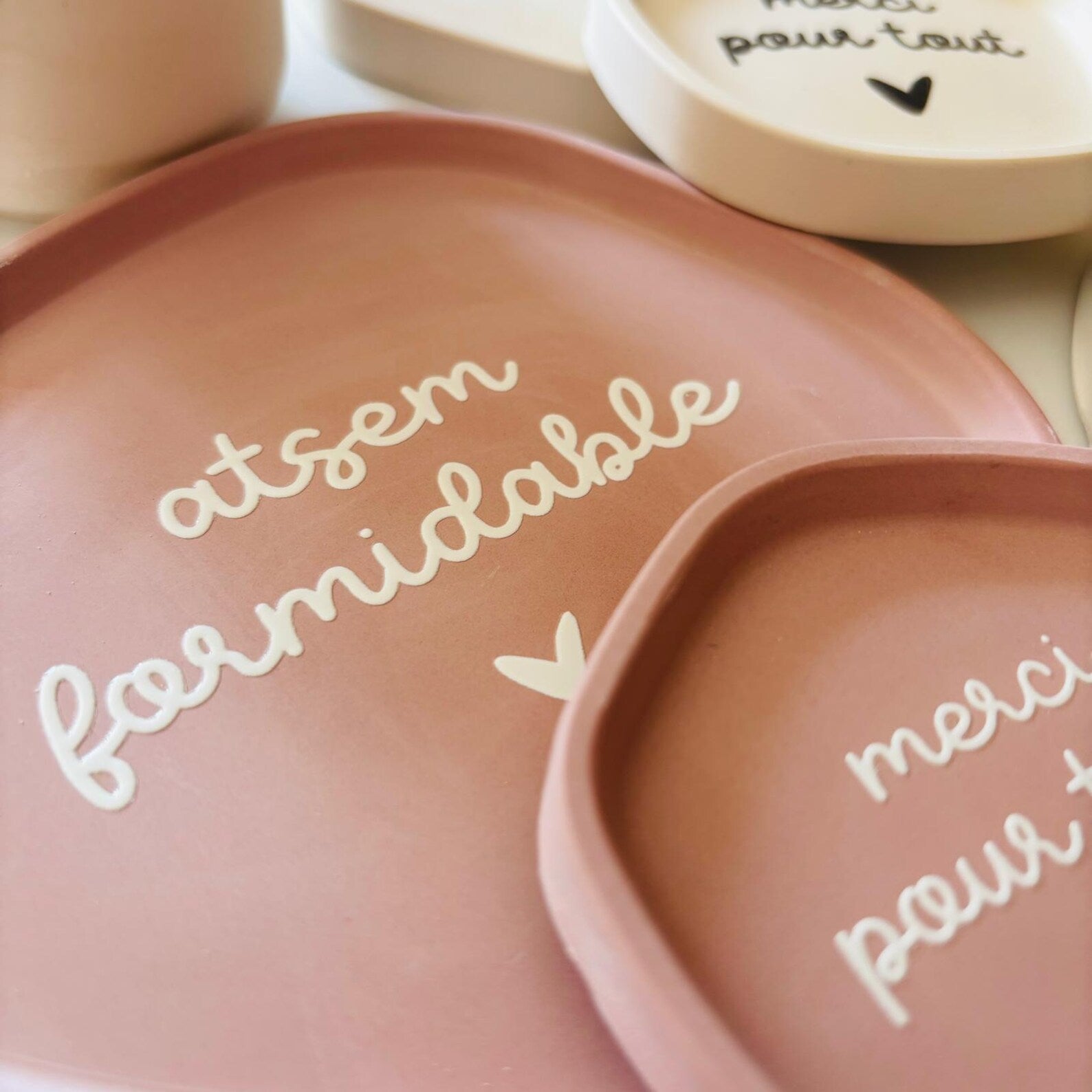 Coupelle décorative Merci Maîtresse / ATSEM / AESH