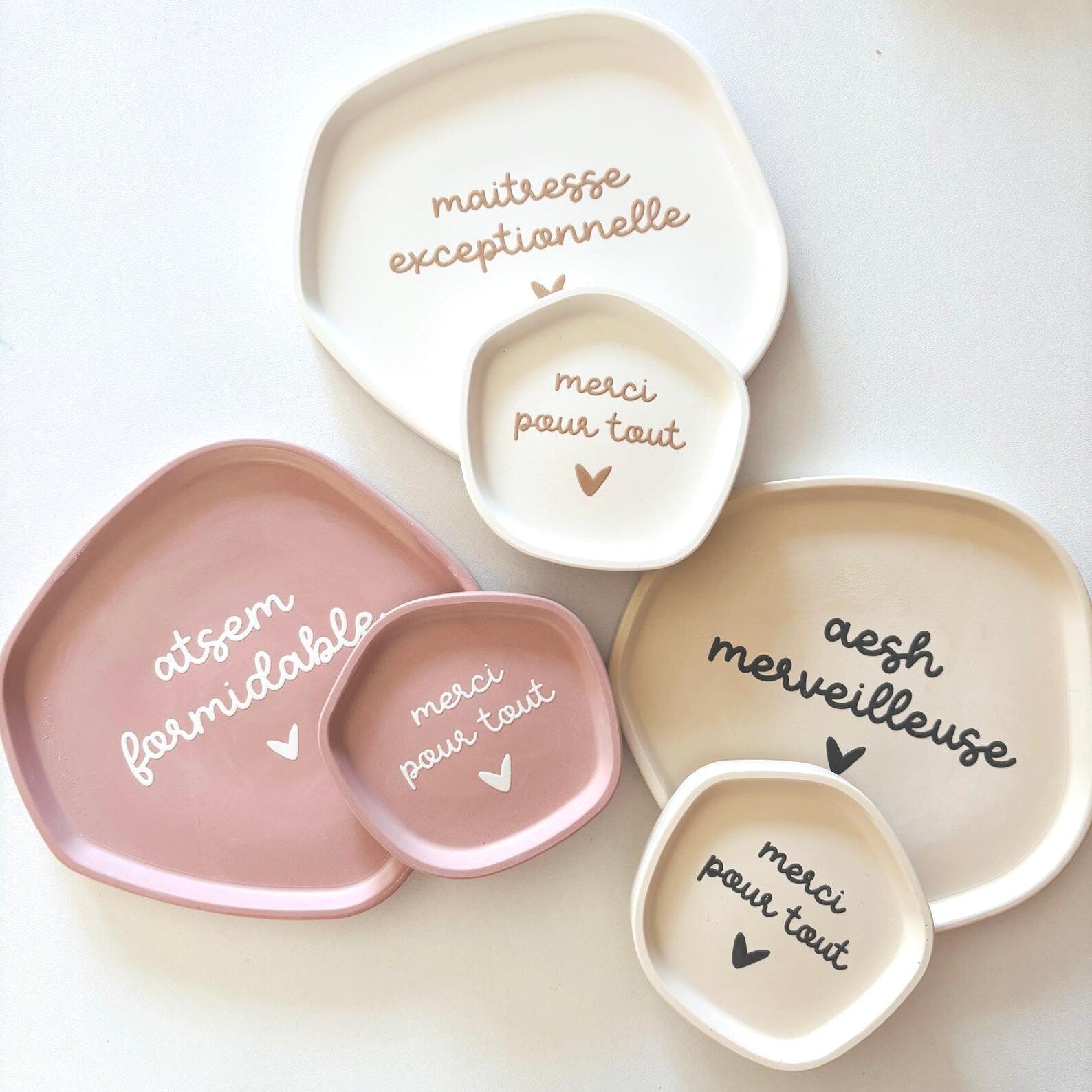 Coupelle décorative Merci Maîtresse / ATSEM / AESH