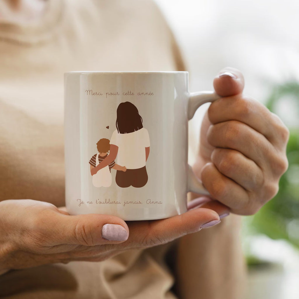 Mug Nounou personnalisé – Cadeau assistante maternelle