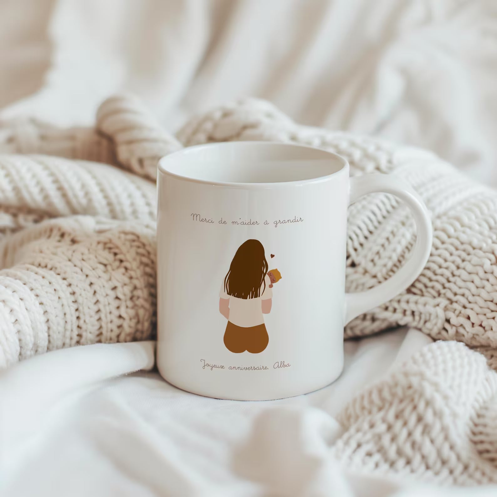 Mug Nounou personnalisé – Cadeau assistante maternelle