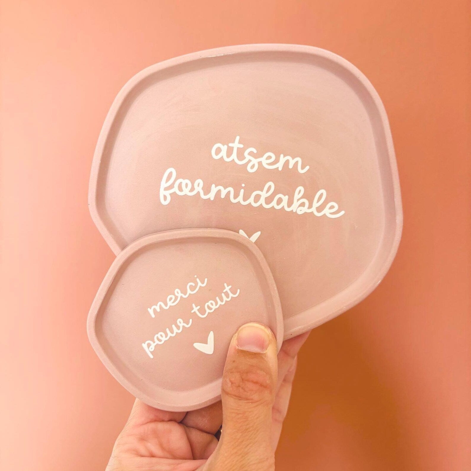 Coupelle décorative Merci Maîtresse / ATSEM / AESH