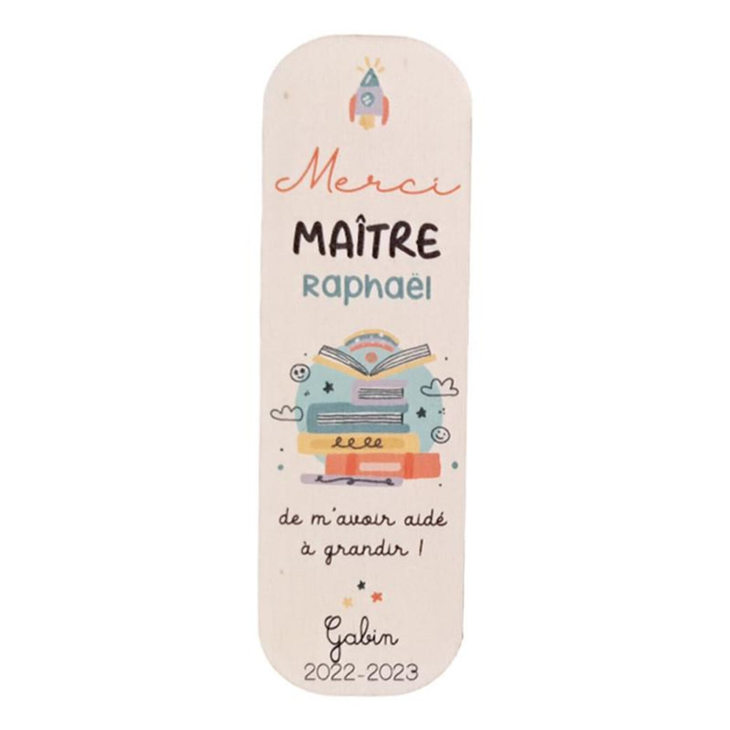 Marque-Page Personnalisé Merci Maîtresse / Maître / ATSEM