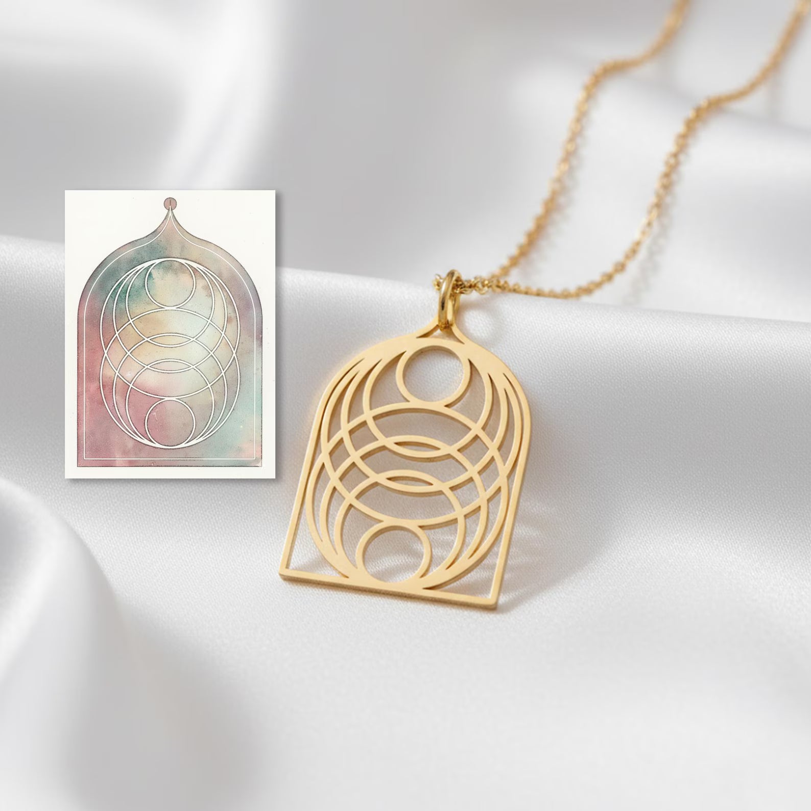Collier personnalisé avec dessin d’enfant