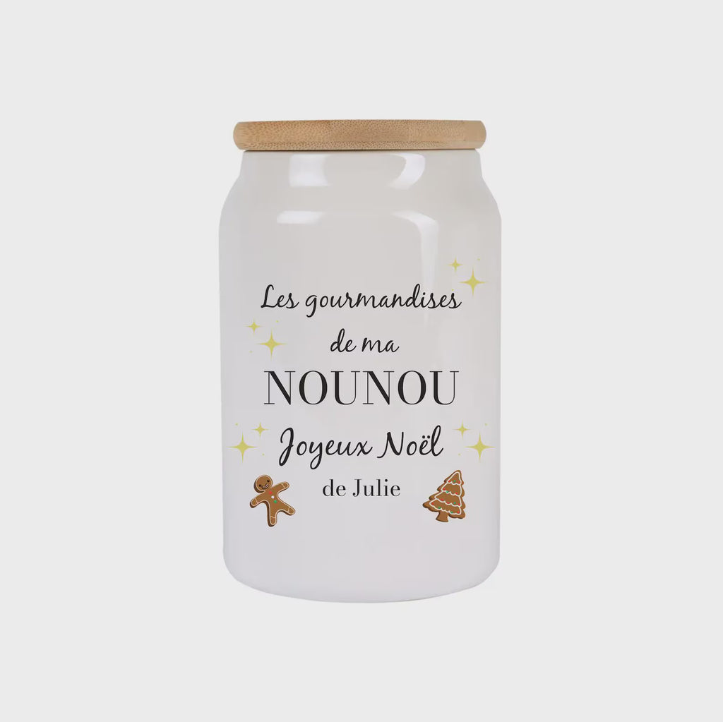 Pot à cookies personnalisé Maîtresse / Nounou / ATSEM