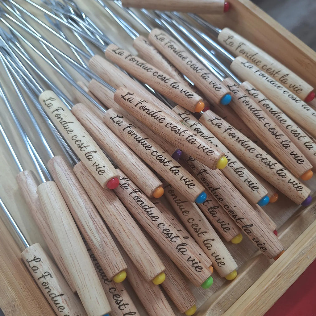 Pic à fondue personnalisé - Le détail qui rend vos fondues encore plus fun