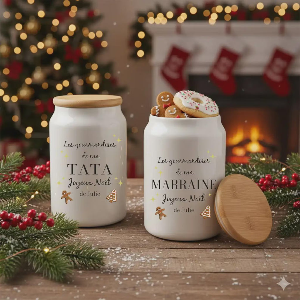 Pot à cookies personnalisé Maîtresse / Nounou / ATSEM