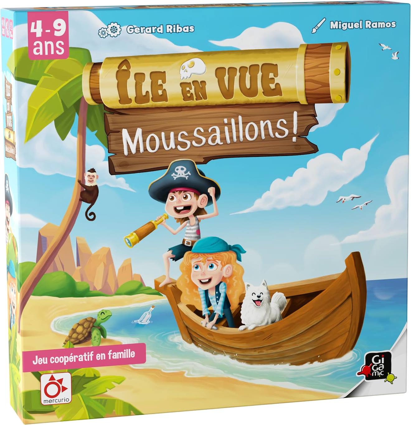 Ile en vue moussaillons bleu