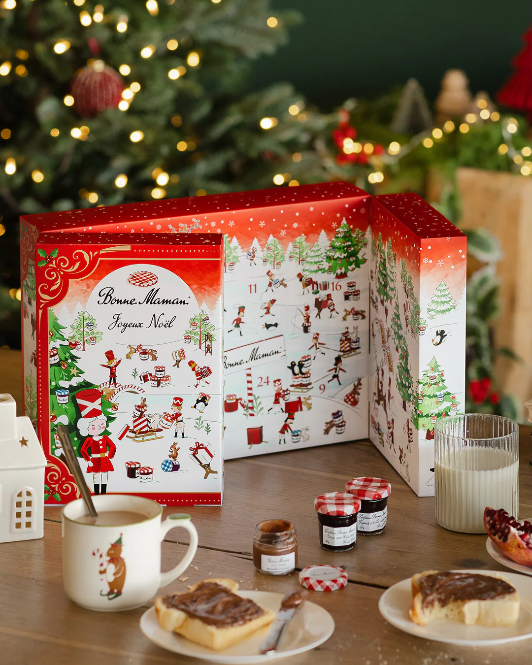 Calendrier de l’Avent Bonne Maman 2025 - 24 mini-pots & pâtes à tartiner