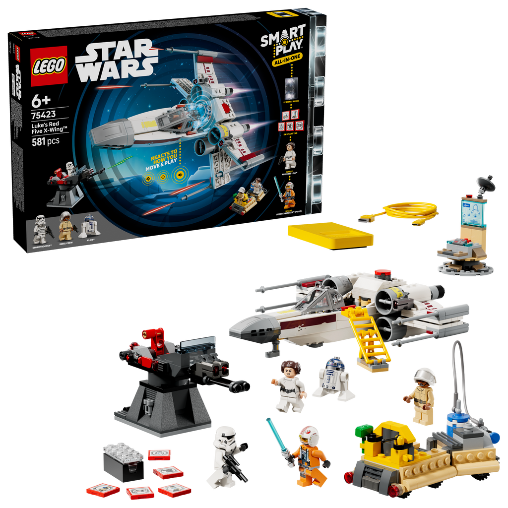 SMART Play : le X-Wing Red Five de Luke – LEGO Star Wars #75423