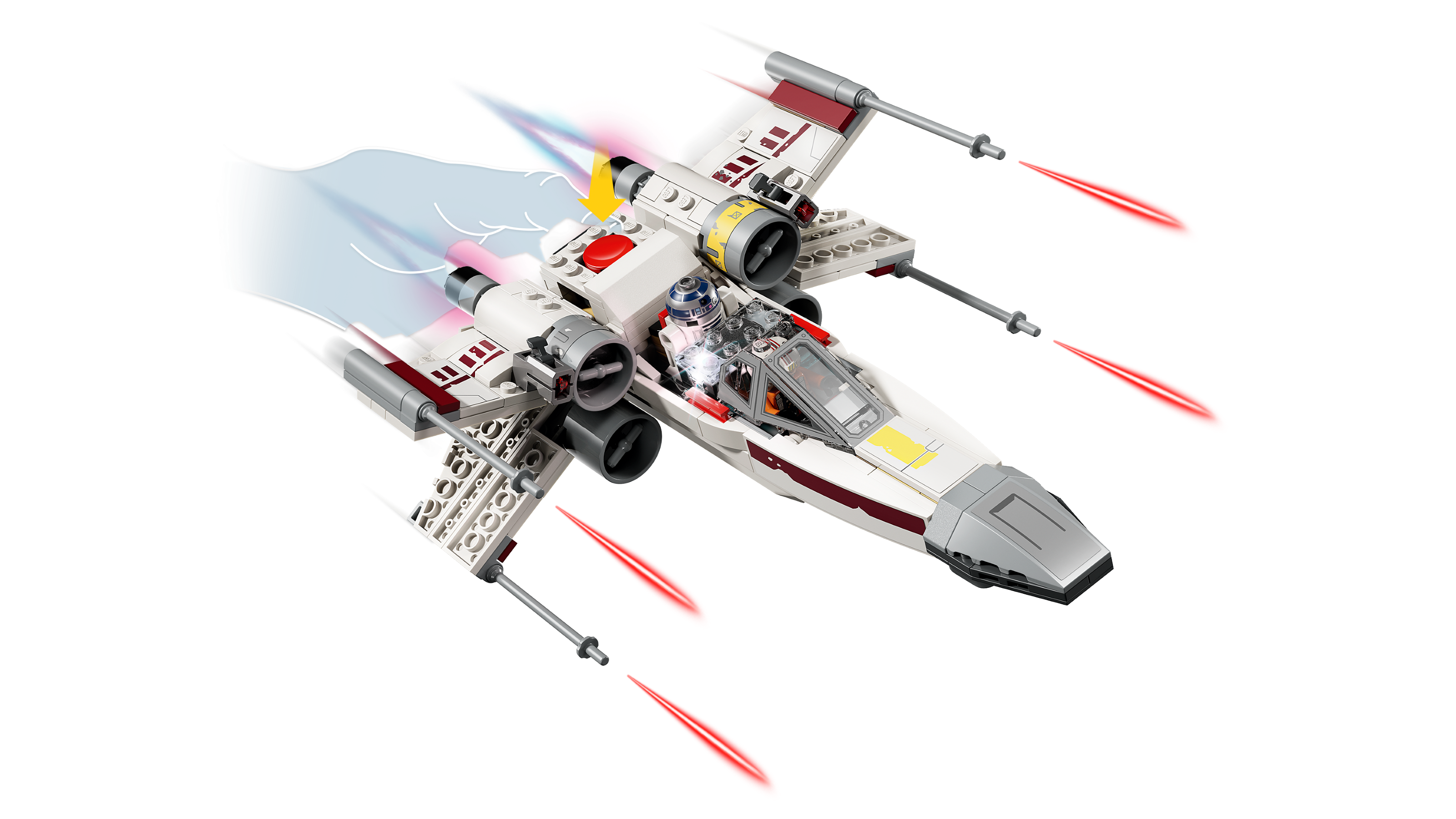 SMART Play : le X-Wing Red Five de Luke – LEGO Star Wars #75423