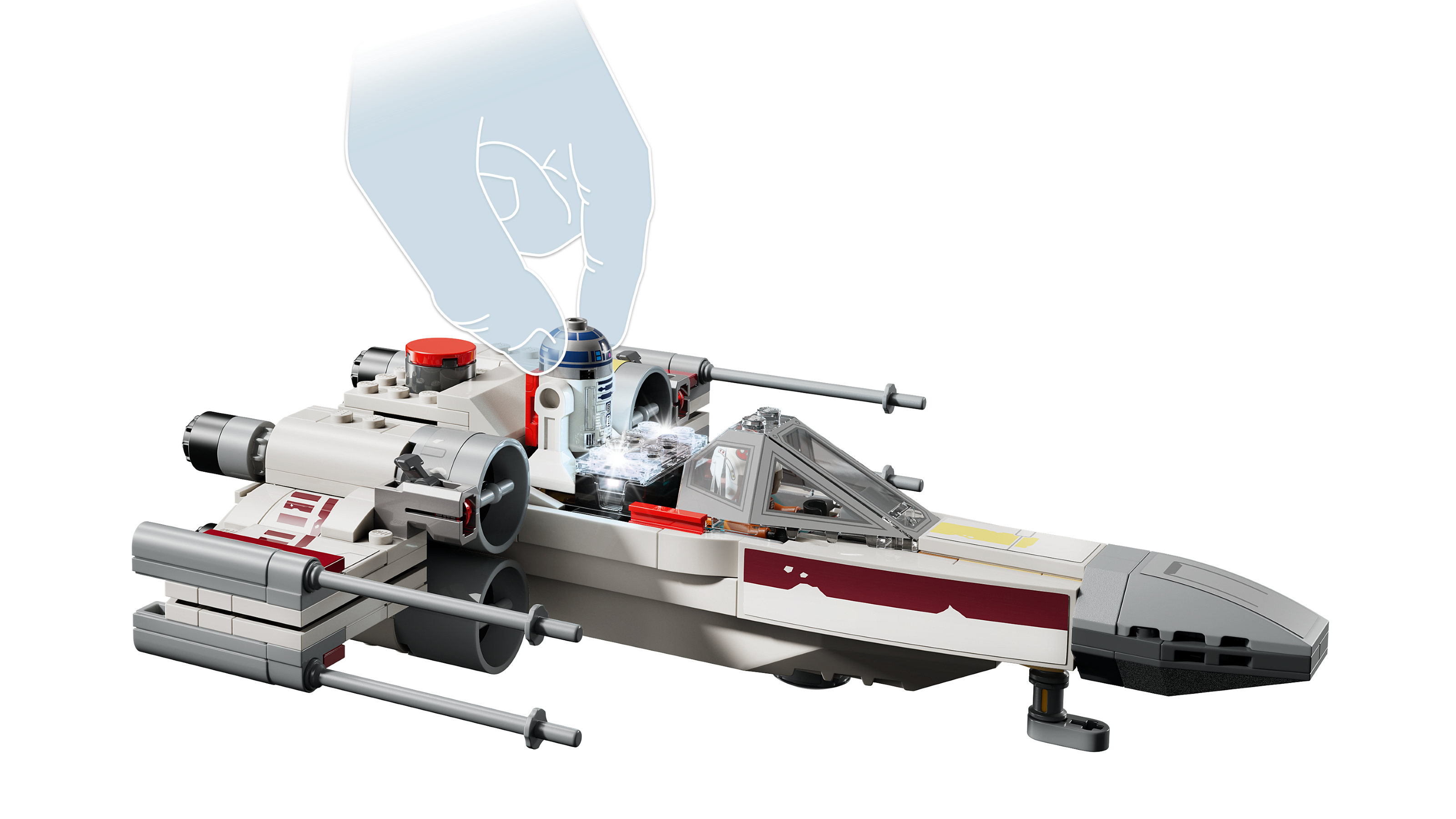 SMART Play : le X-Wing Red Five de Luke – LEGO Star Wars #75423