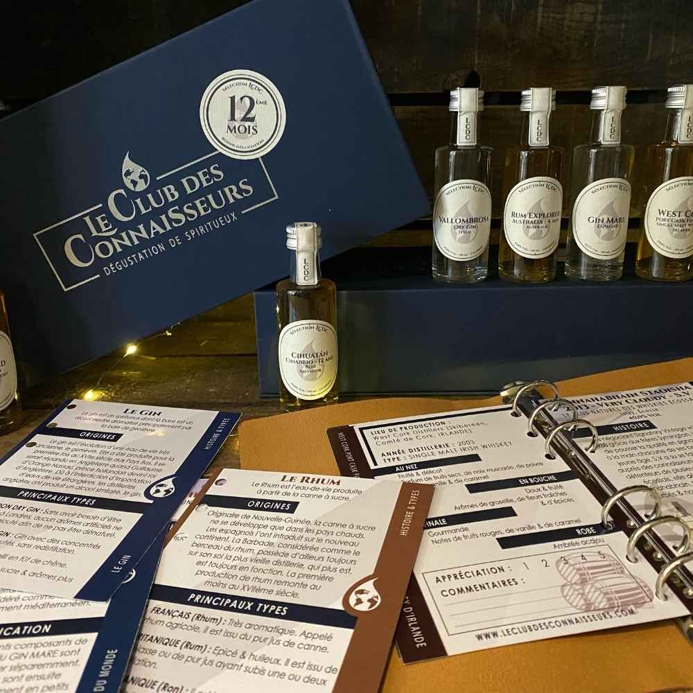 Abonnement dégustation de spiritueux – Le Club des Connaisseurs