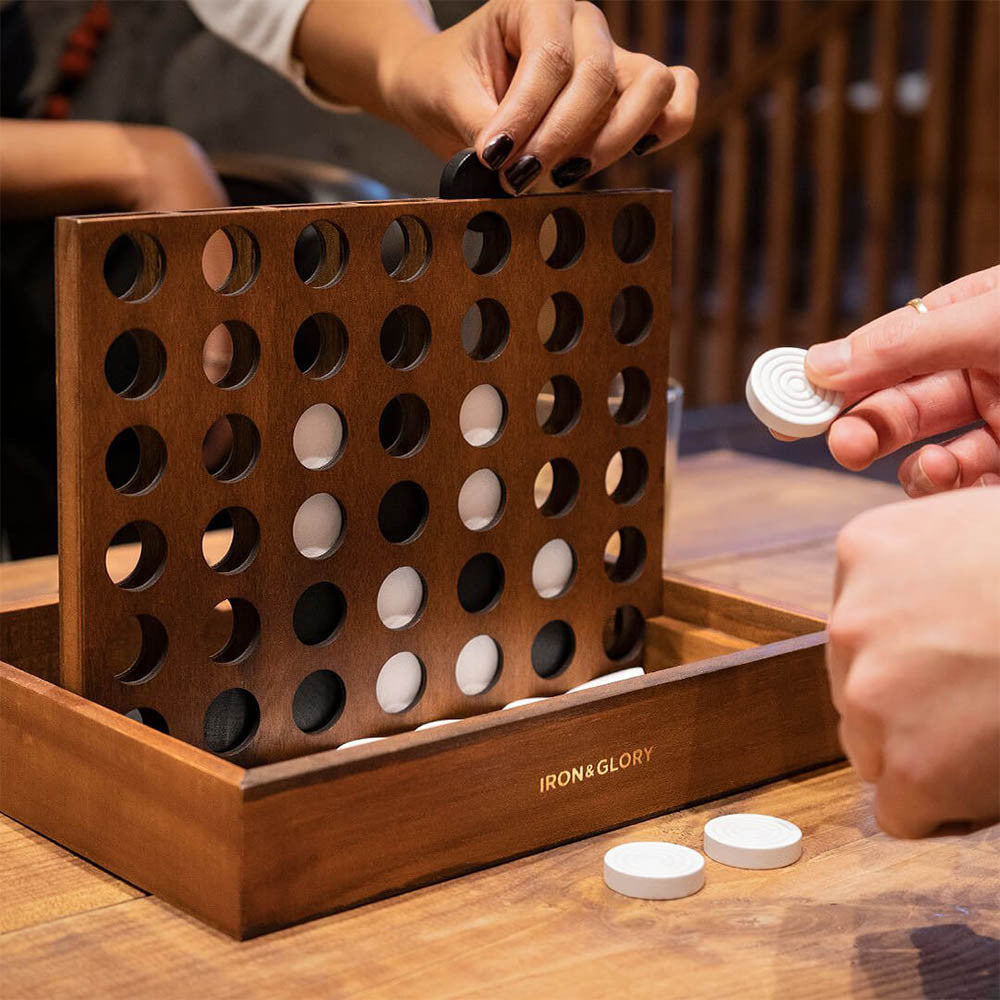 Jeu 4 à La Suite en Bois - Jeux de Société Originaux