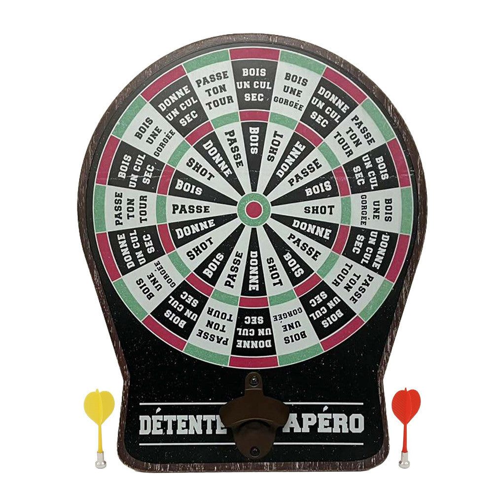 Jeu à Boire Fléchettes et Décapsuleur - Jeu d'Adresse