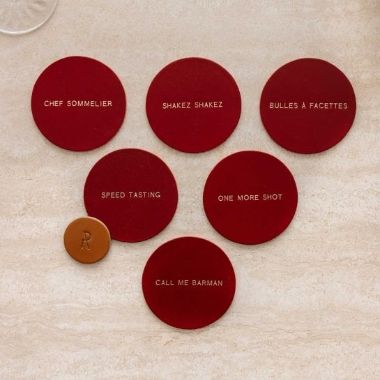 Jeu Beer Pong en cuir – Okuri