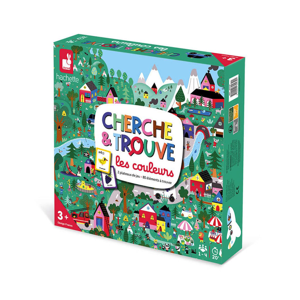 Jeu cherche et trouvé les couleurs vert