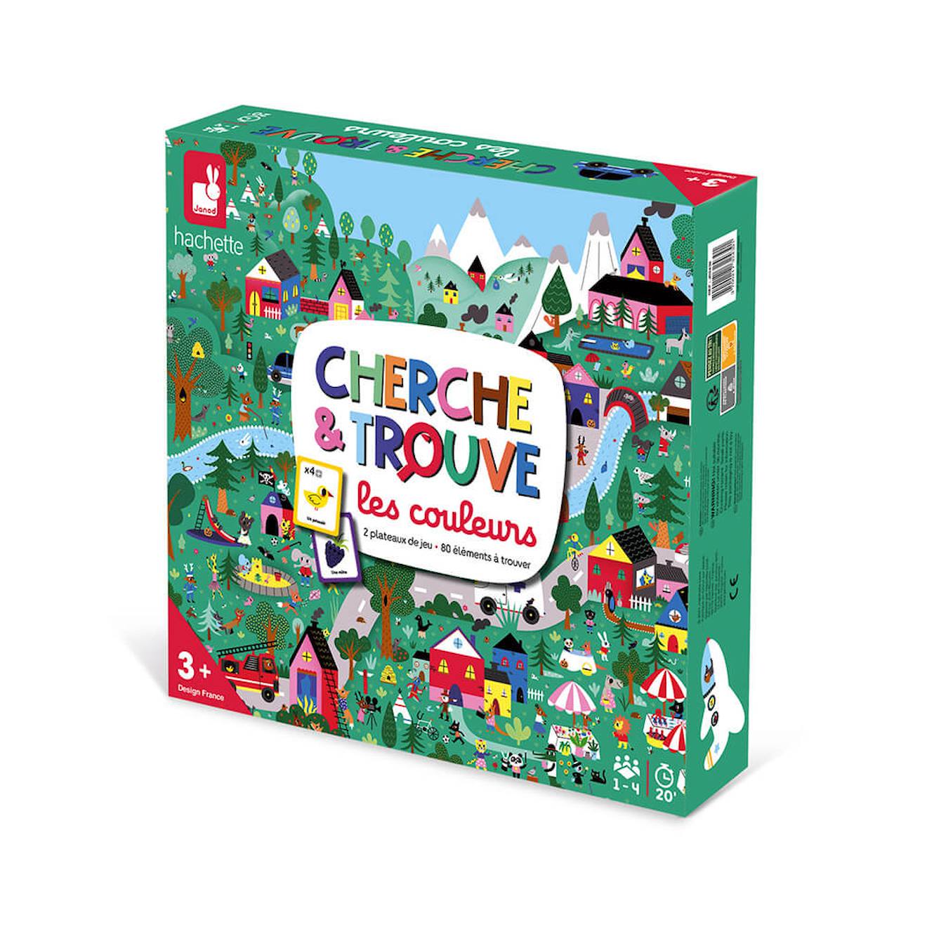 Jeu cherche et trouvé les couleurs vert