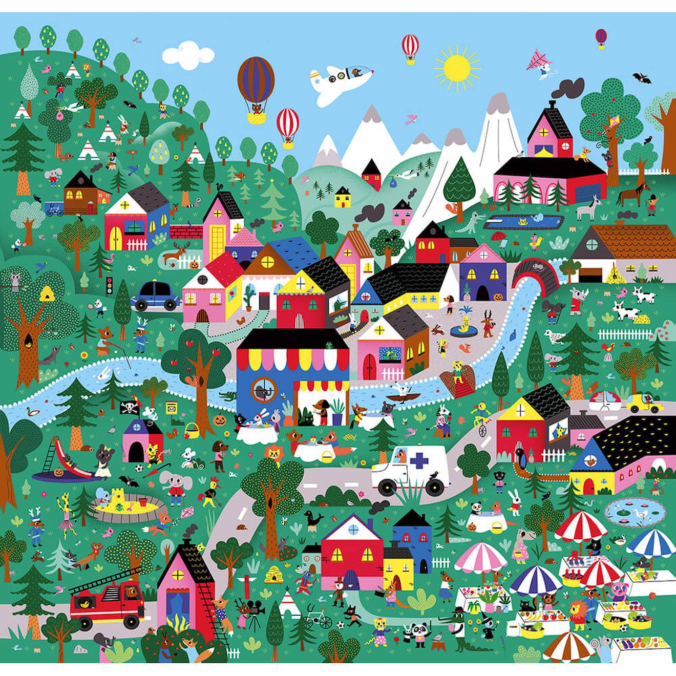 Jeu cherche et trouvé les couleurs vert
