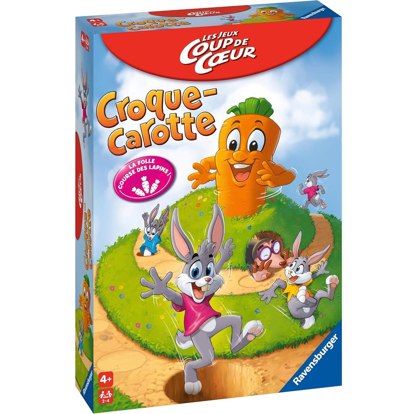 Jeu croque carotte 'coup de cœur' blanc