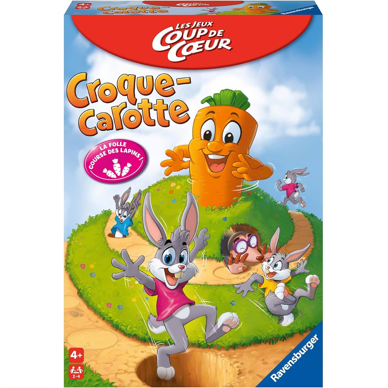 Jeu croque carotte 'coup de cœur' blanc