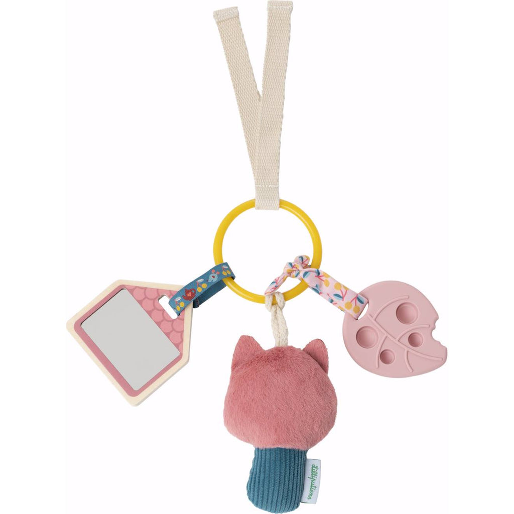 Jeu d'activités à suspendre rose, bleu, jaune