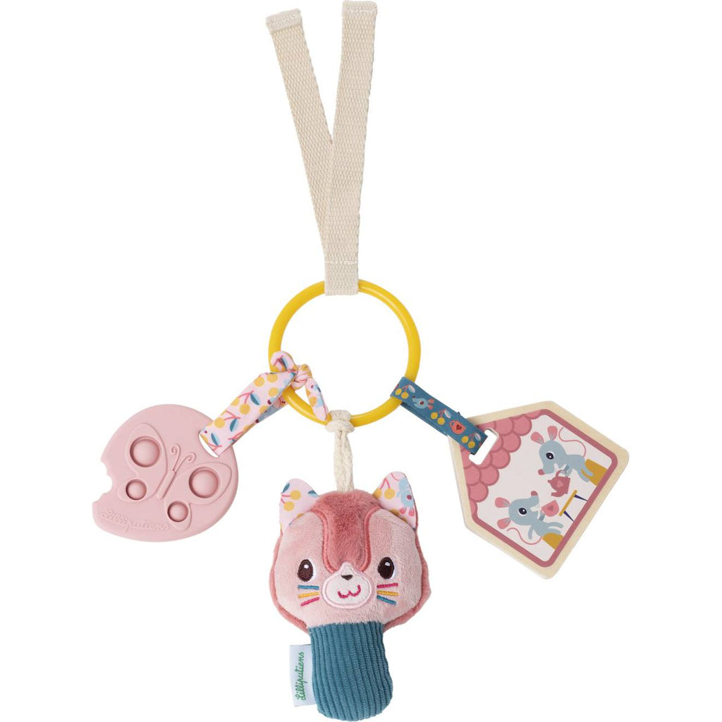 Jeu d'activités à suspendre rose, bleu, jaune