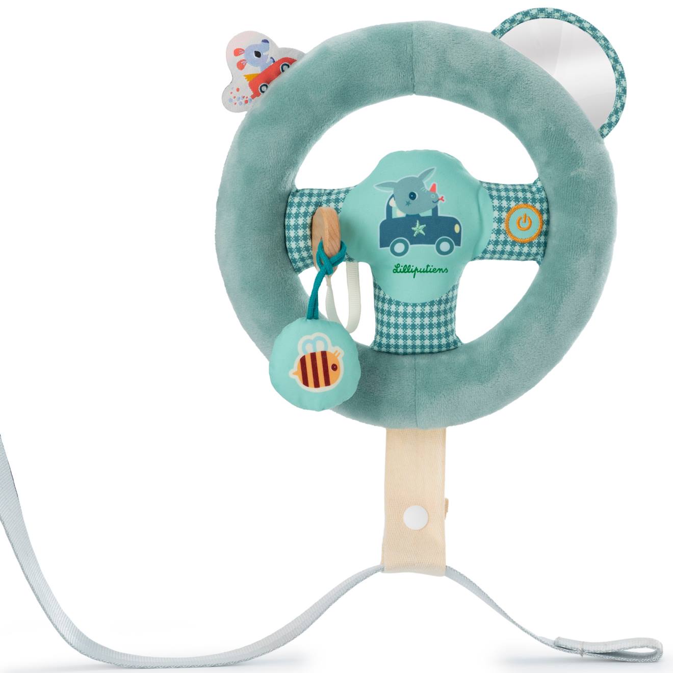 Jeu d'activités joe au volant bleu, vert