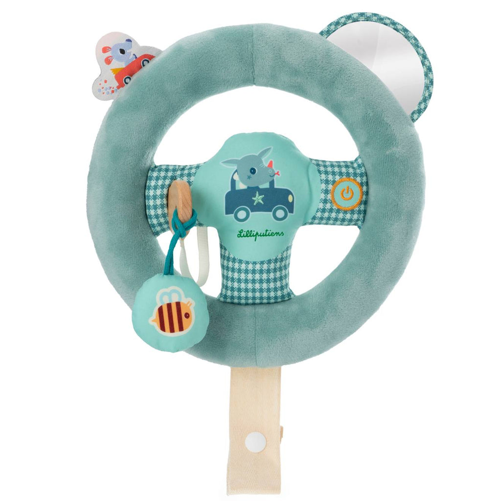 Jeu d'activités joe au volant bleu, vert