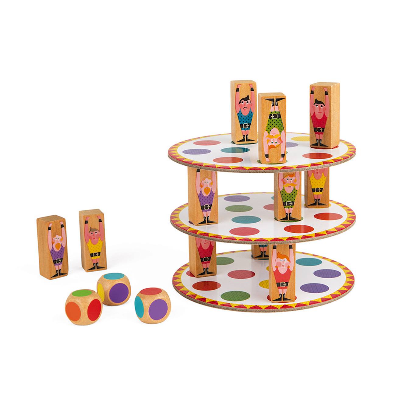 Jeu d'adresse acrobat' multicolore