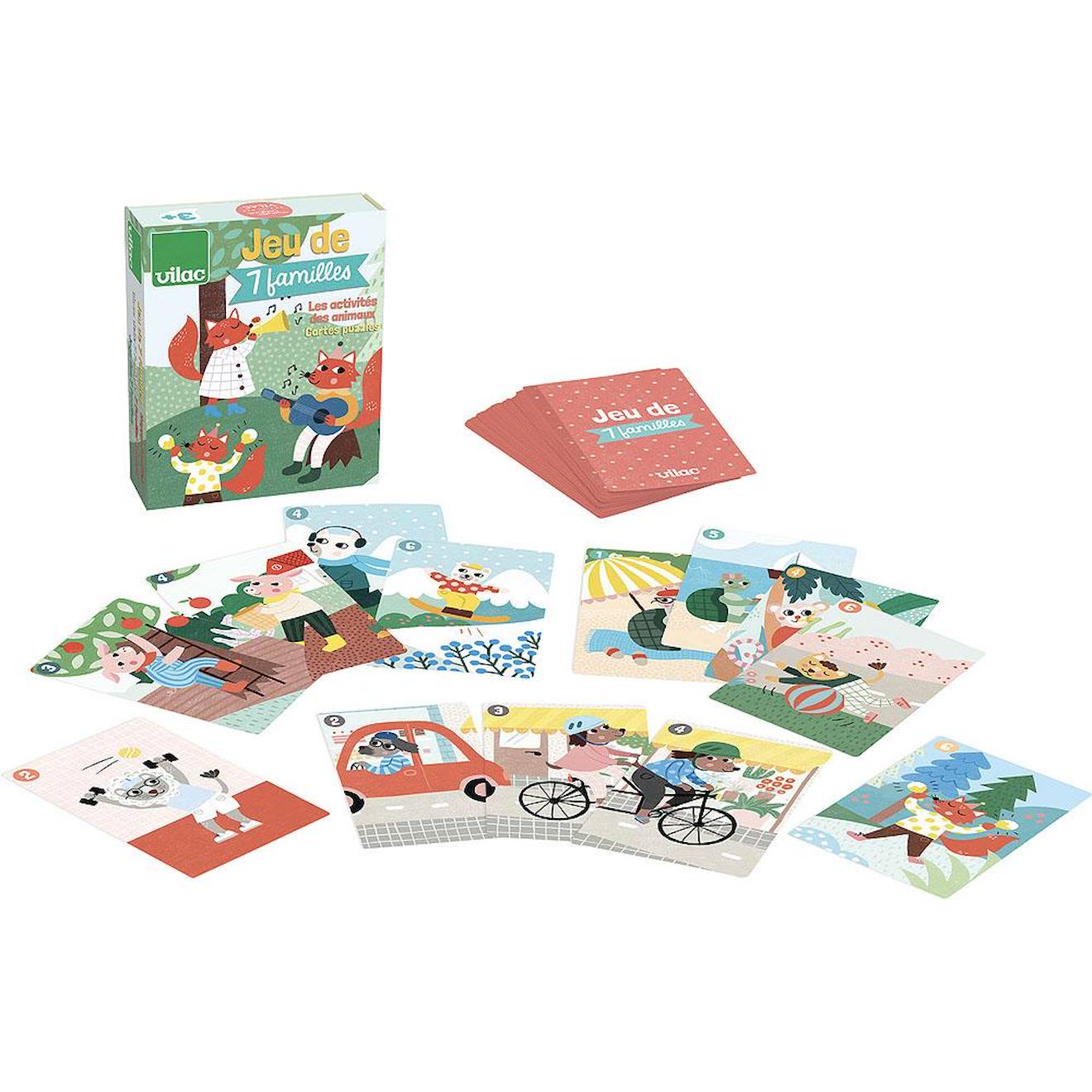 Jeu de 7 familles michelle carlslund vert