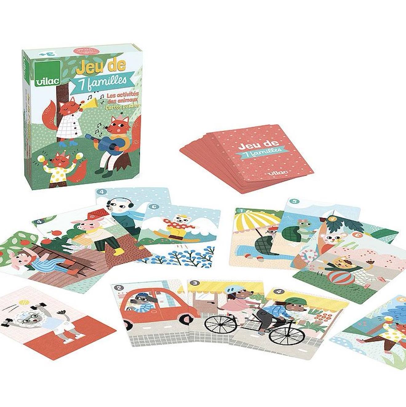 Jeu de 7 familles michelle carlslund vert