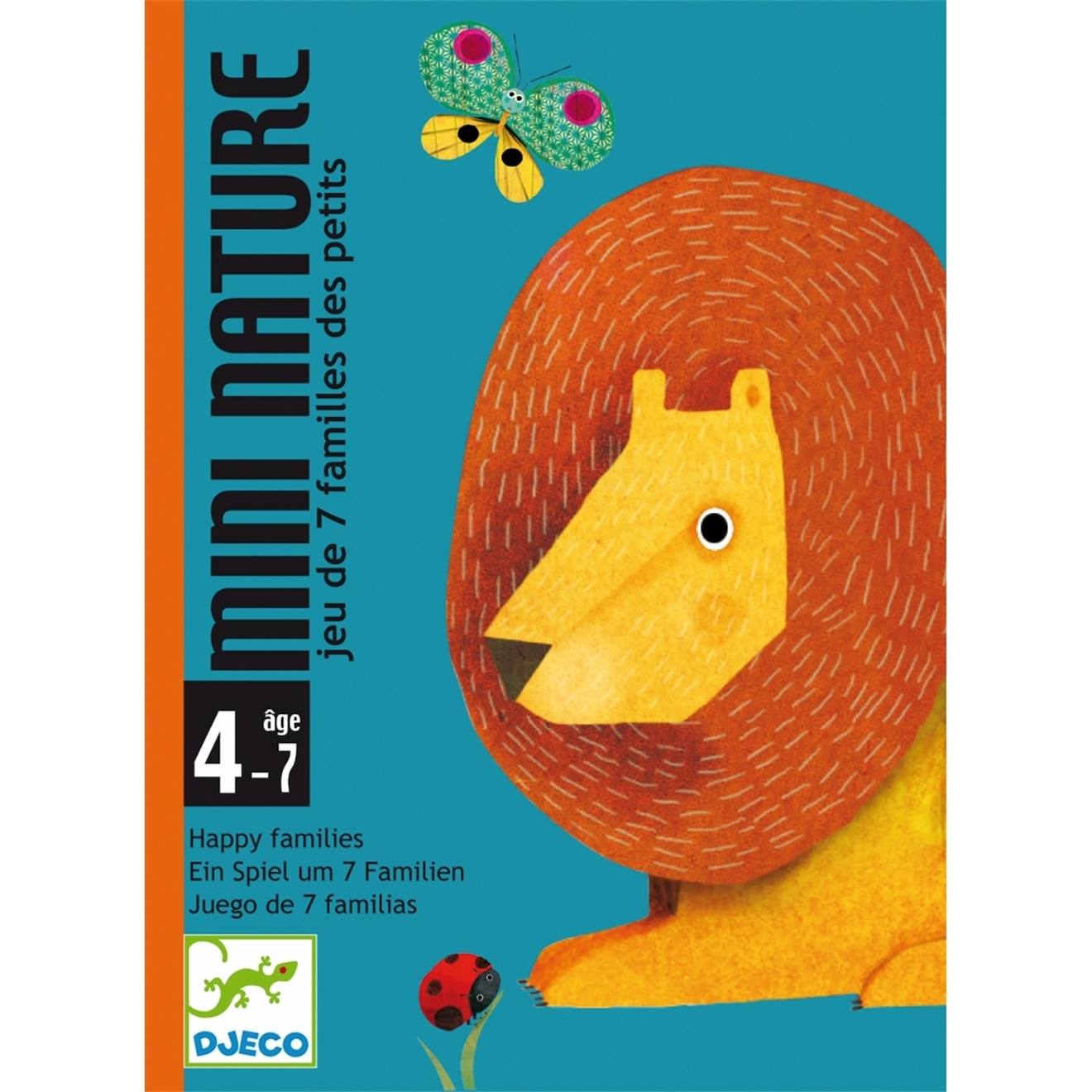 Jeu de 7 familles mini nature multicolore