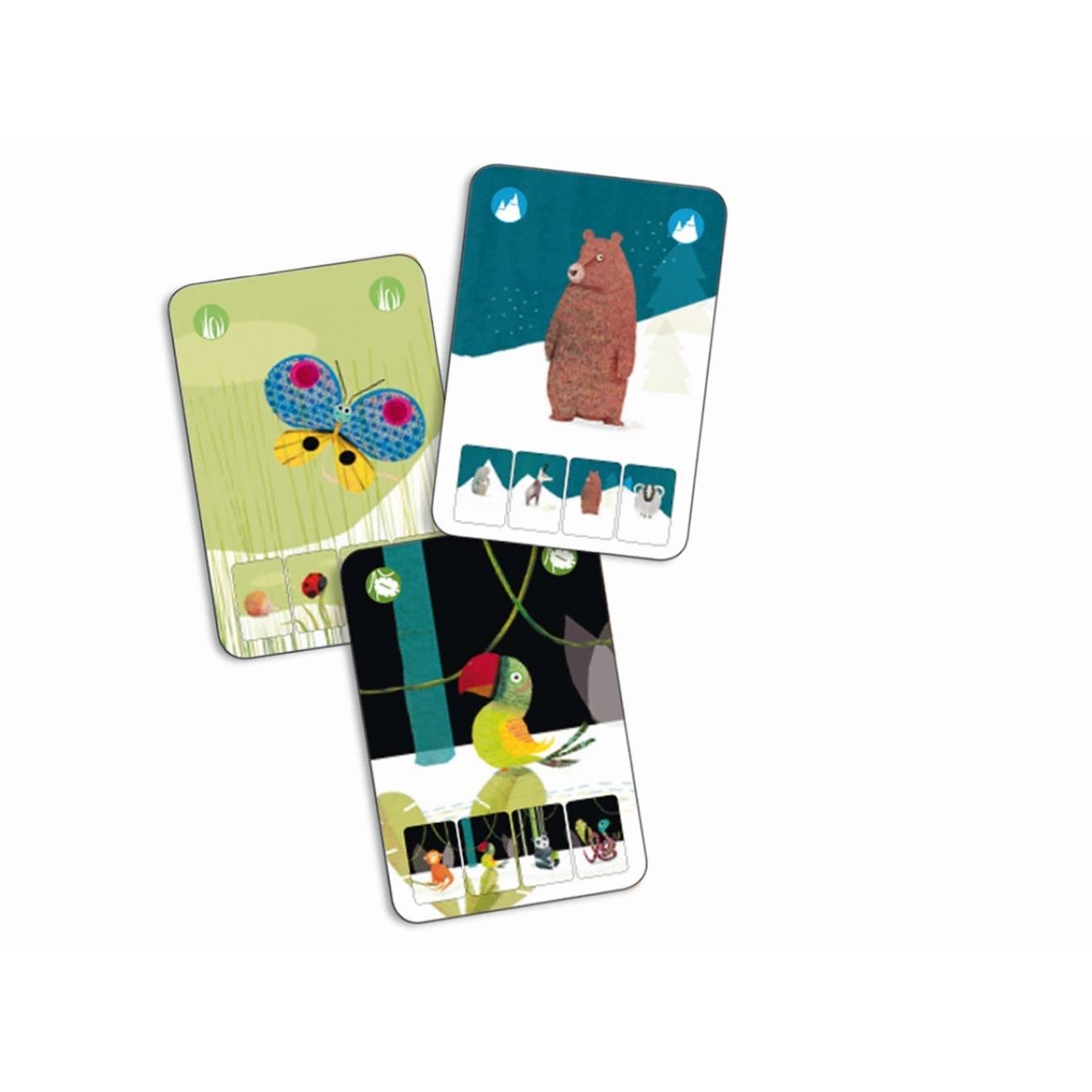 Jeu de 7 familles mini nature multicolore