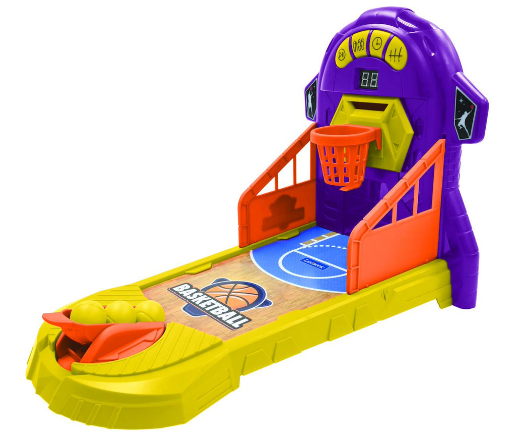 Jeu de basketball électronique avec effets lumineux et sonores violet