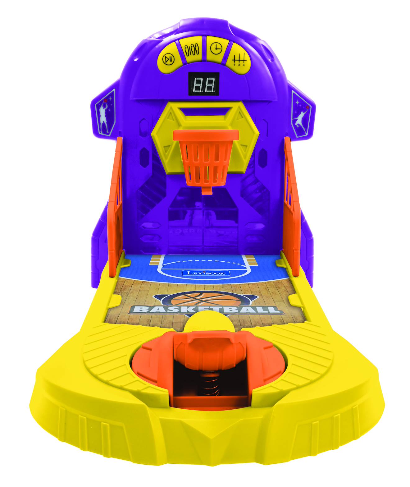 Jeu de basketball électronique avec effets lumineux et sonores violet